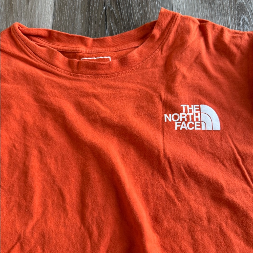 The North Face Orange Short Sleeve Tee Casual Cotton